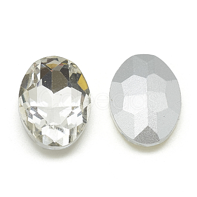 Pointed Back Glass Rhinestone Cabochons RGLA-T080-13x18mm-1