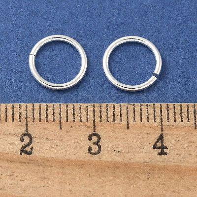 Brass Open Jump Rings KK-M165-9mm-01S-RS-1