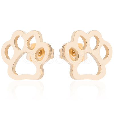 Stainless Steel Christmas Earrings with Reindeer ST2896260-1