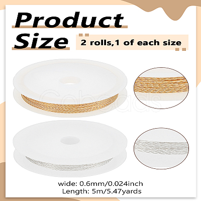10M 2 Colors Copper Wire with Plastic Spools DIY-LP0003-66B-1