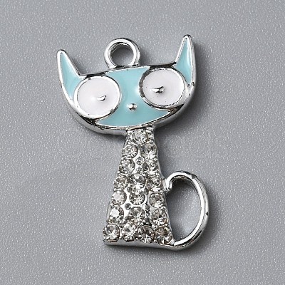 Alloy Enamel Pendants ENAM-WH0065-25P-02-1