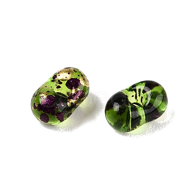 Picasso Spray Painted Glass Seed Beads SEED-T006-04-19-1