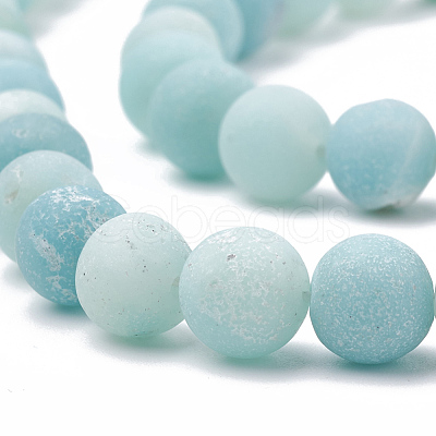 Natural Amazonite Beads Strands X-G-T106-189-1