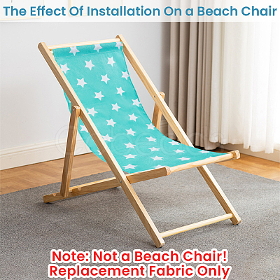 1Pc Star Pattern Chair Polycotton Cloth AJEW-GF0015-38E-1