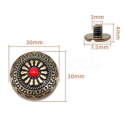 Alloy Decorative Buttons PW-WG1200D-06-1
