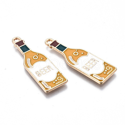 Eco-Friendly Alloy Enamel Pendants ENAM-Q437-051-NR-1