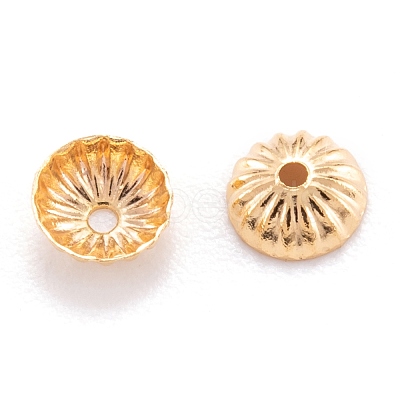 Brass Bead Caps KK-F824-030G-1
