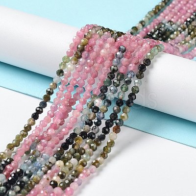 Natural Tourmaline Beads Strands G-P514-A04-04-1