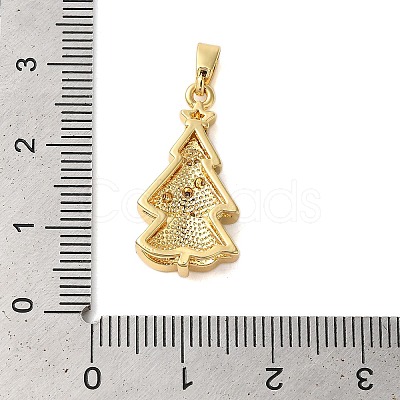 Brass Micro Pave Cubic Zirconia Pendants KK-K385-127G-1