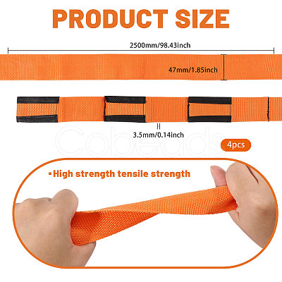 4Pcs Nylon Furniture Moving Straps AJEW-CA0005-38-1