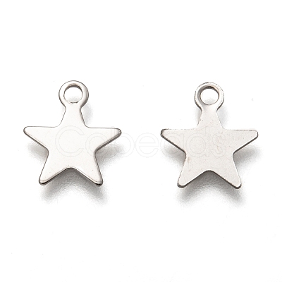 Non-Tarnish 201 Stainless Steel Charms STAS-B001-14B-P-1