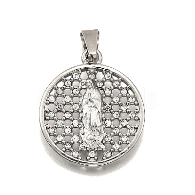 304 Stainless Steel Pendants STAS-B086-09H-P-1