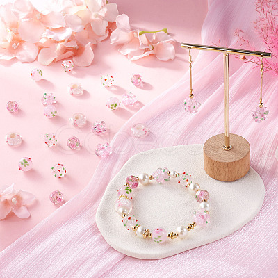 20Pcs 5 Styles Handmade Lampwork Bumpy Beads LAMP-TA0002-52-1