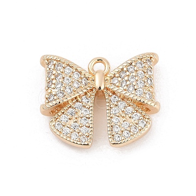 Brass Micro Pave Cubic Zirconia Pendants LS-KK-U051-04G-01-1