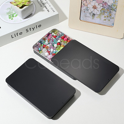 2Pcs Slide Top Tinplate Trinket Storage Boxes CON-SP0001-22B-03-1