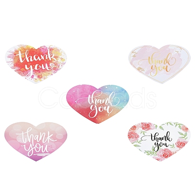 Coated Paper Thank You Greeting Card DIY-FS0007-76D-1