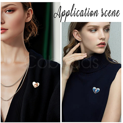 20 Boxs Sublimation Blank Brooch Pins FIND-SP0004-09C-1