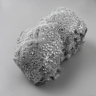 Polyester Flower Lace Ribbon OCOR-WH20012-63-1