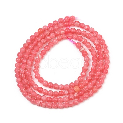 Dyed Synthetic Rhodochrosite Beads Strands GG-CBA0389-A03-2mm-1