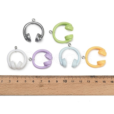 Opaque Resin Pendants RE-CBAF169-01-1