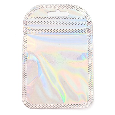Plastic Glitter Holographic Packaging Yin-yang Resealable Bags OPP-D003-04B-1