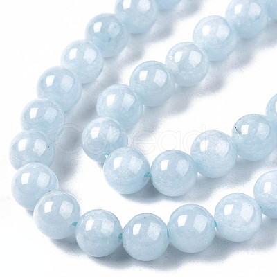 Natural Chalcedony Beads Strands X-G-S333-6mm-004-1