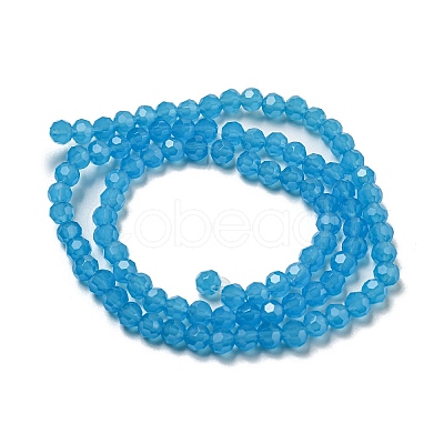 Imitation Jade Glass Beads Stands EGLA-A035-J4mm-D07-1