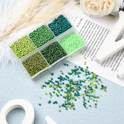 4500Pcs 6 Style 12/0 Glass Seed Beads SEED-YW0001-27D-1