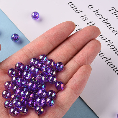 Transparent Acrylic Beads MACR-S370-B8mm-747-1