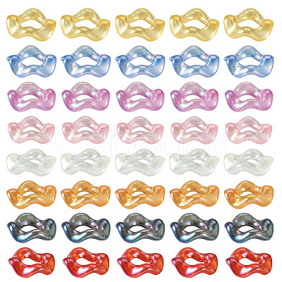 Plated UV Transparent Acrylic Beads FIND-TAC0035-52-1