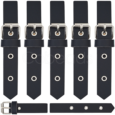 6 Pairs PU Leather Sew-On Toggle Buckles DIY-GF0012-87B-1