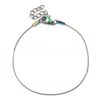 Ion Plating(IP) 304 Stainless Steel Serpentine Chain Bracelets BJEW-D020-01RC-1