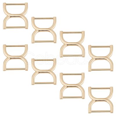 WADORN 8Pcs Alloy Buckle Clasps FIND-WR0010-51-1