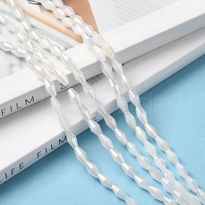 Imitation Jade Glass Beads GLAA-P001-08A-01-1