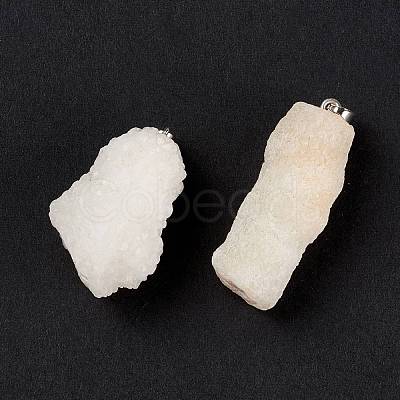 Natural Crystal Agate Pendants G-A189-01-1