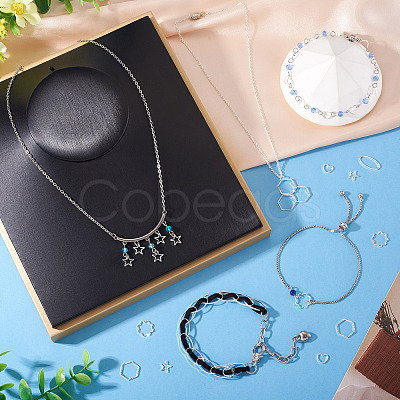 24Pcs 2 Colors Brass Linking Rings KK-TA0003-07-1
