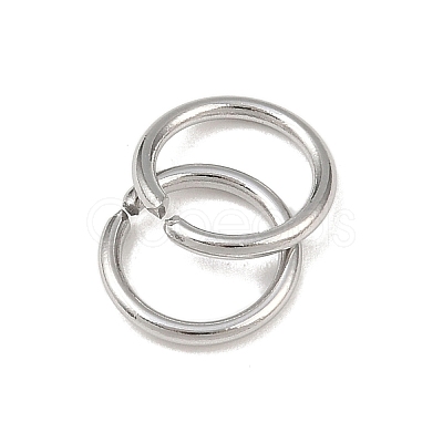 Tarnish Resistant 304 Stainless Steel Open Jump Rings STAS-E067-07-8mm-1