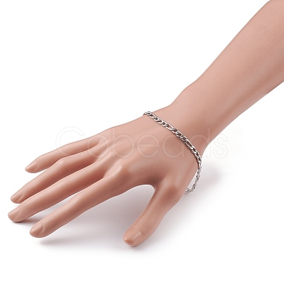 Tarnish Resistant Women' s 304 Stainless Steel Figaro Chains BJEW-JB05841-01-1