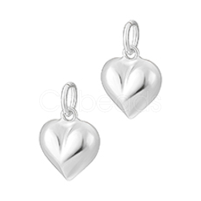 925 Sterling Silver Peach Heart Charms FIND-PH0021-55B-1