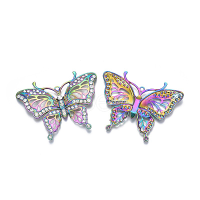 Rack Plating Rainbow Color Alloy Big Pendants PALLOY-N163-171A-1