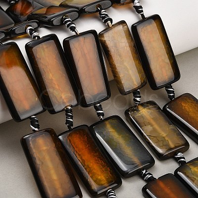 Natural Dragon Veins Agate Beads Strands GG-CBA2A74-01C-1