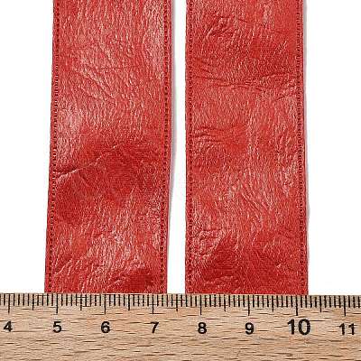 Imitation Leather Polyester Ribbon DIY-R050-02C-1