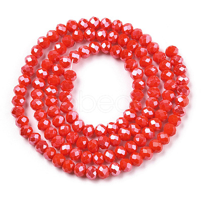 Electroplate Glass Beads Strands EGLA-A044-P8mm-A03-1