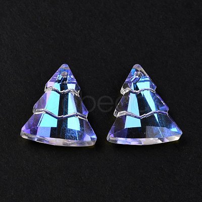 Glass Rhinestone Pendants RGLA-O002-A01-001SI-1