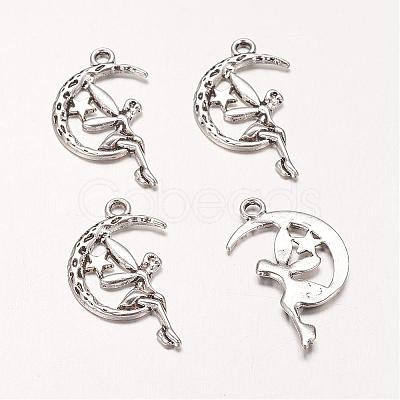 Zinc Alloy Fairy Sprite Charms PALLOY-A18526-AS-FF-1