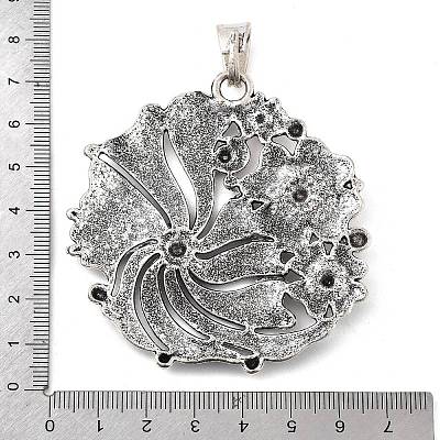 Tibetan Style Alloy Big Pendants PALLOY-D362-02AS-A-1