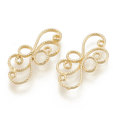 Brass Filigree Joiners Links X-KK-S345-156-1