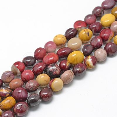 Natural Mookaite Beads Strands G-R445-8x10-11-1