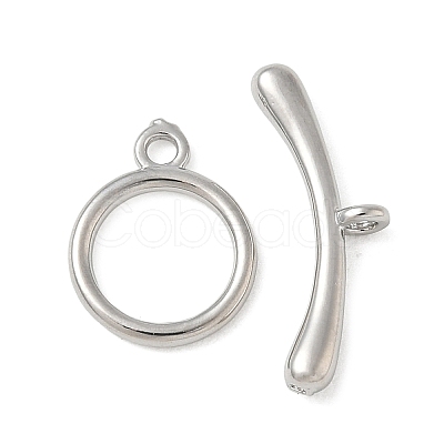 Brass Toggle Clasps KK-CBAFC6C-07E-P-1