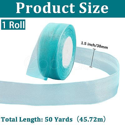 1 Rolls Sheer Organza Ribbon SRIB-CY0001-22B-06-1